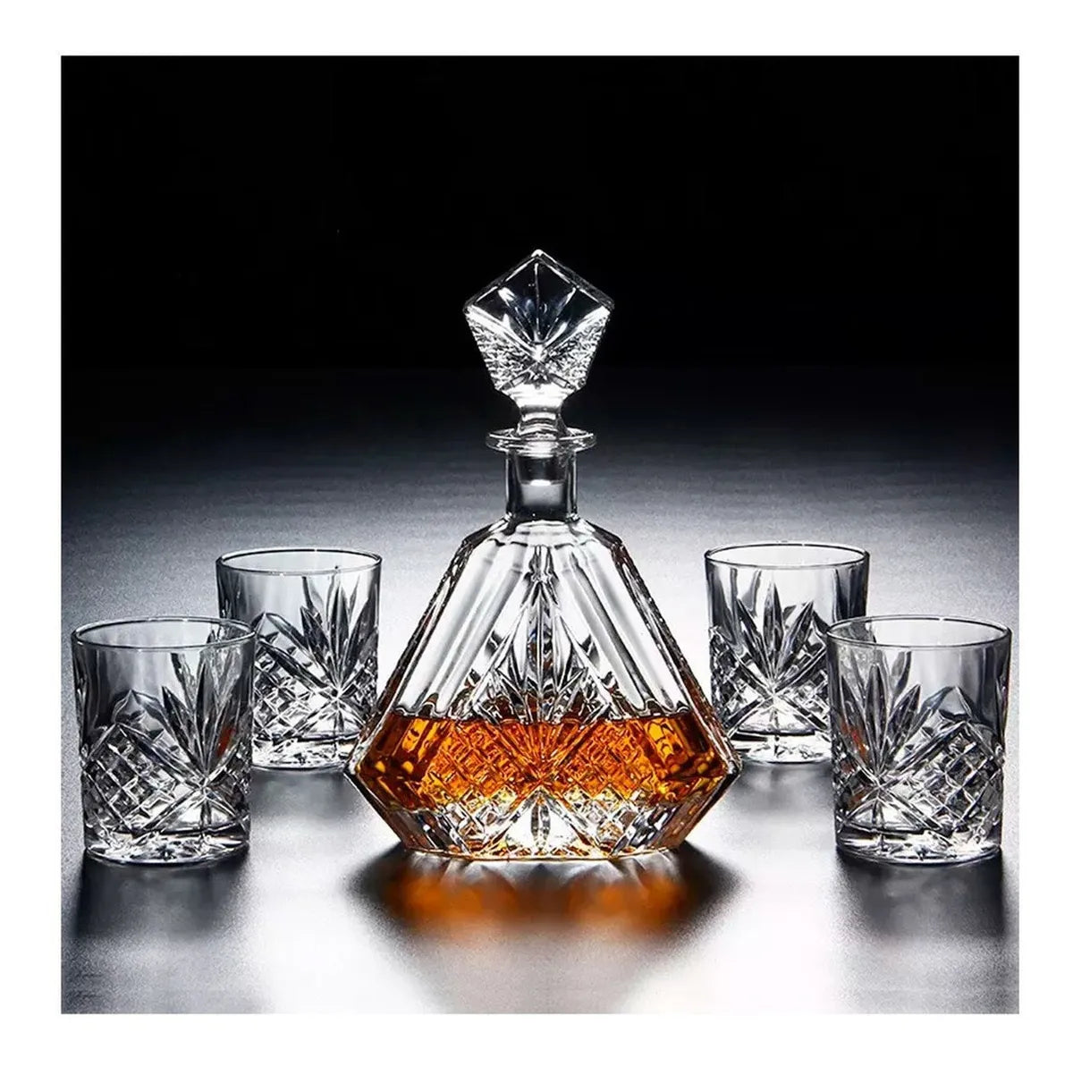Whisky Decanter Set With 6 Glasses – Whisky / Liquor Bottle
