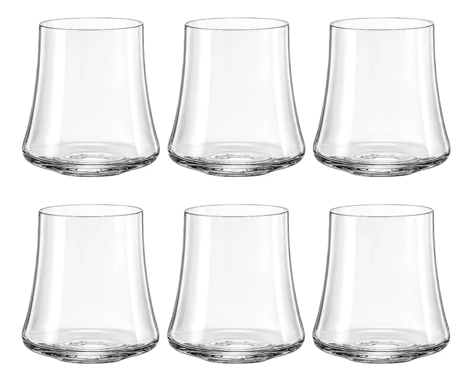 Bohemia Crystal Whisky Decanter and Glass Set – 7-Piece Clear